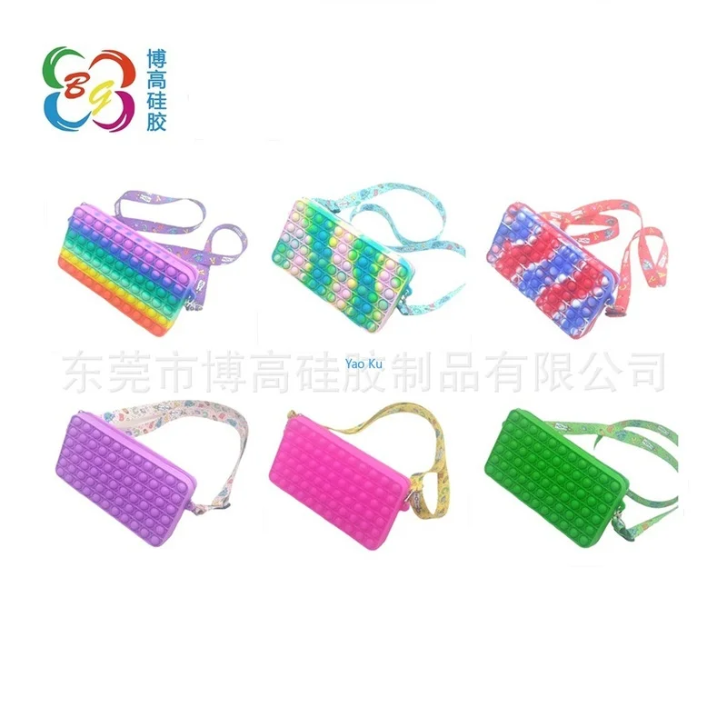 New Style Shoulder Bag Shoulder Bag Cross-shoulder Bag Silica Gel Purse Desktop Educational Decompression Toy