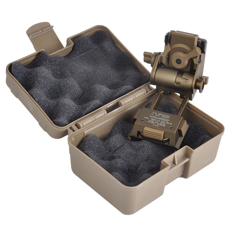 DE Страйкбол элемент CNC NVG крепление для ночного видения 2 режима Wilcox Тип L4G24 Тактический шлем алюминиевая рама крепление аксессуары для - Цвет: DE