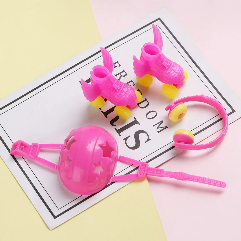 1 комплект/1 пара ботинок для фигурного катания на роликах случайного цвета