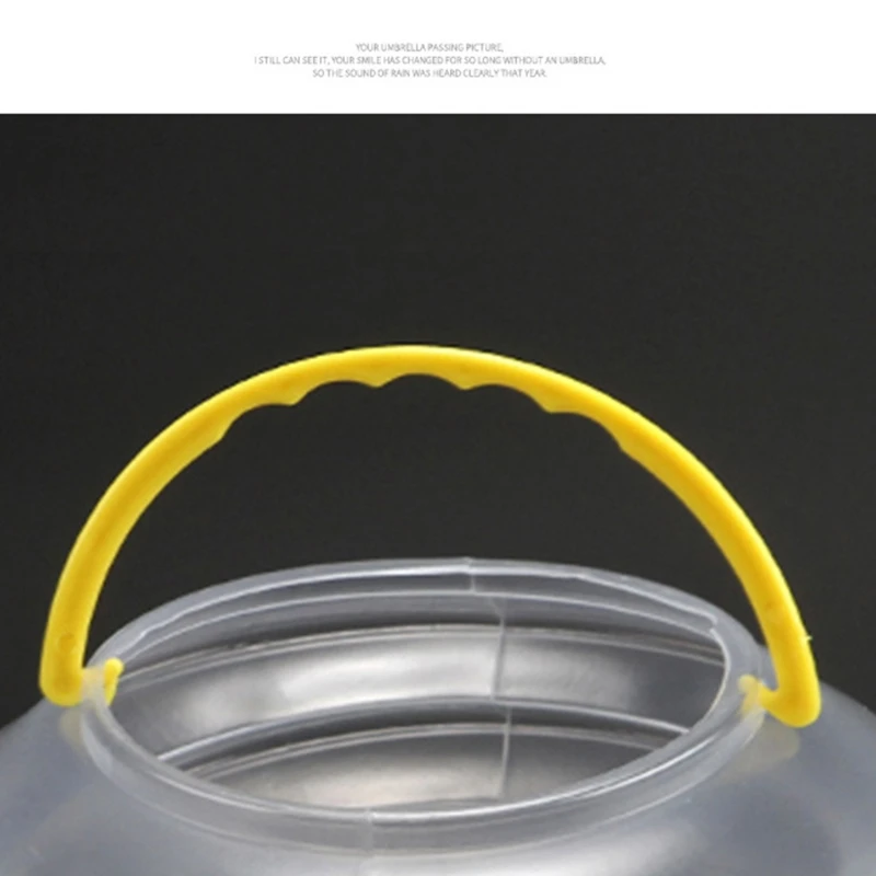 

MXLC Bucket Foldable Bucket w/ Handle Transparent Plastic Portable Paint Cleaning Bucket 5.71in/4.13in