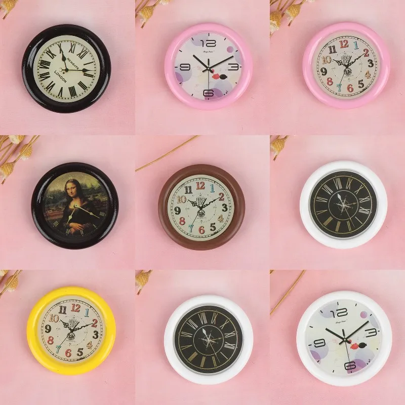 

Miniature Wall Clock Play Doll Houses Miniaturas Home Decor Accessories Toy Play Furniture Toys 1:12 Scale Dollhouse 25 Styles