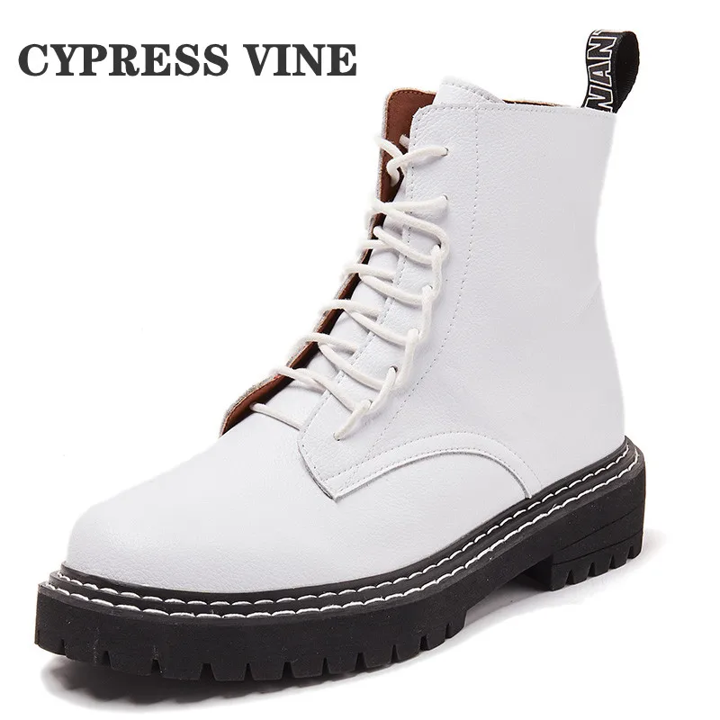 

Cypress Vine Women Anckle Martin Boots Split Leather For Spring Autumn Winter Platform Rubber Outsole By Handmade Size 35-40