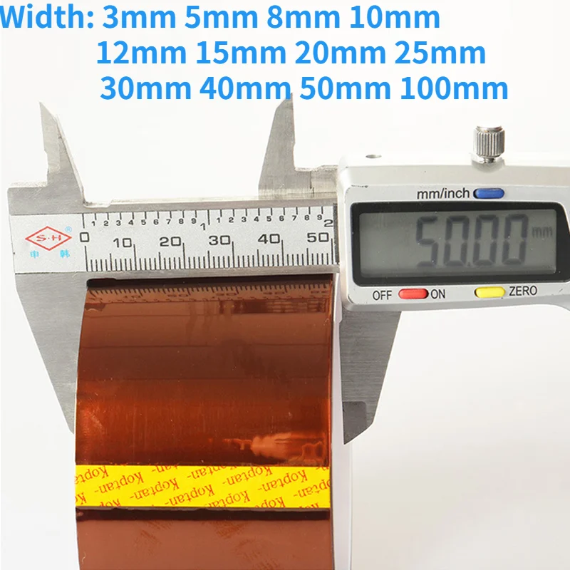 

Термостойкая клейкая лента Полиимид коричневая 3-100 мм