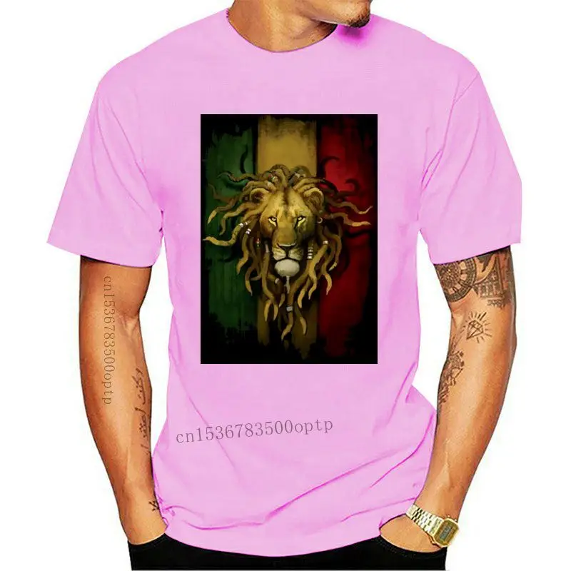 

Новая мужская футболка с принтом Лев раста, оптовая продажа, футболка с принтом окружающей среды