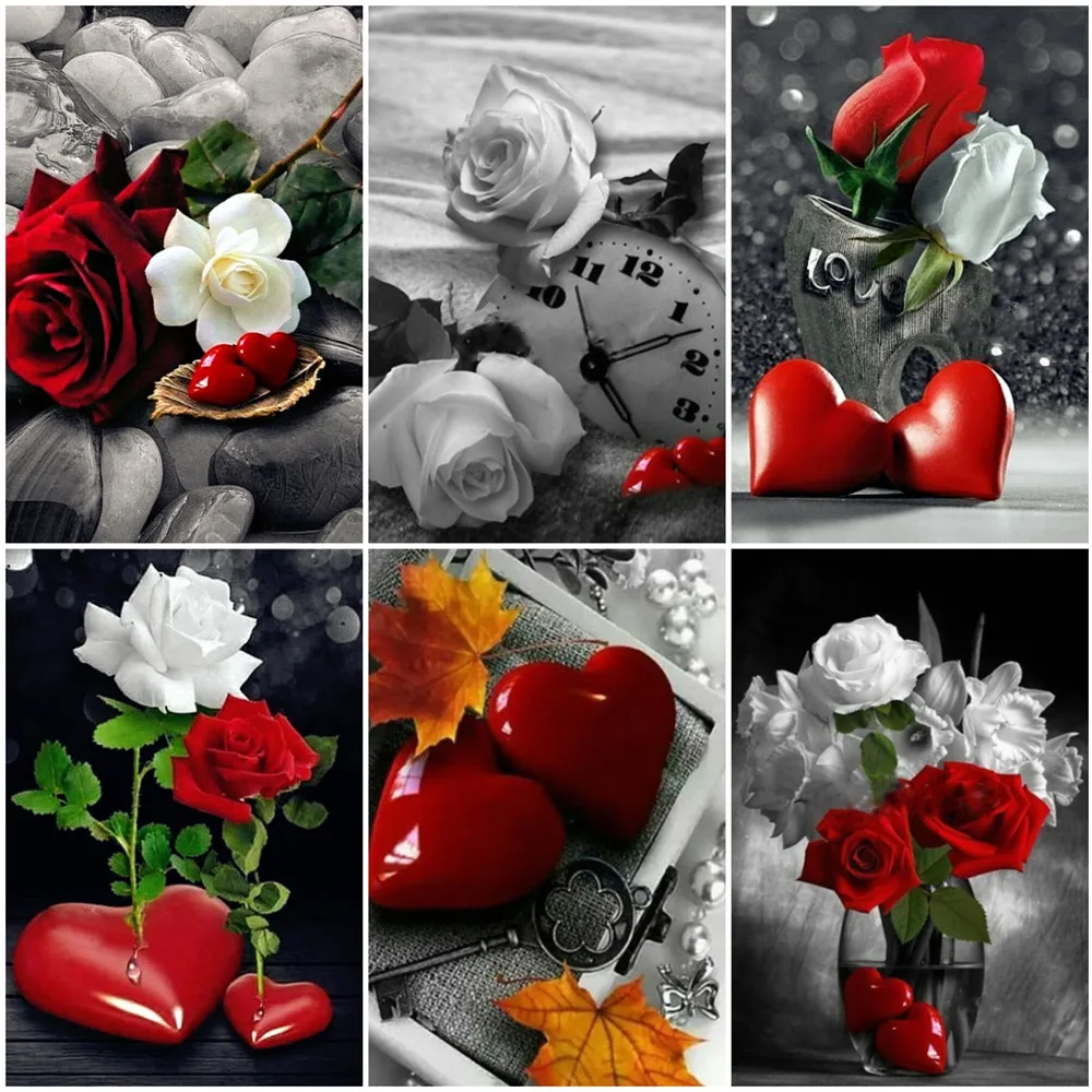 Картина для вышивки крестиком 5D Алмазная Цветочная мозаика картина с