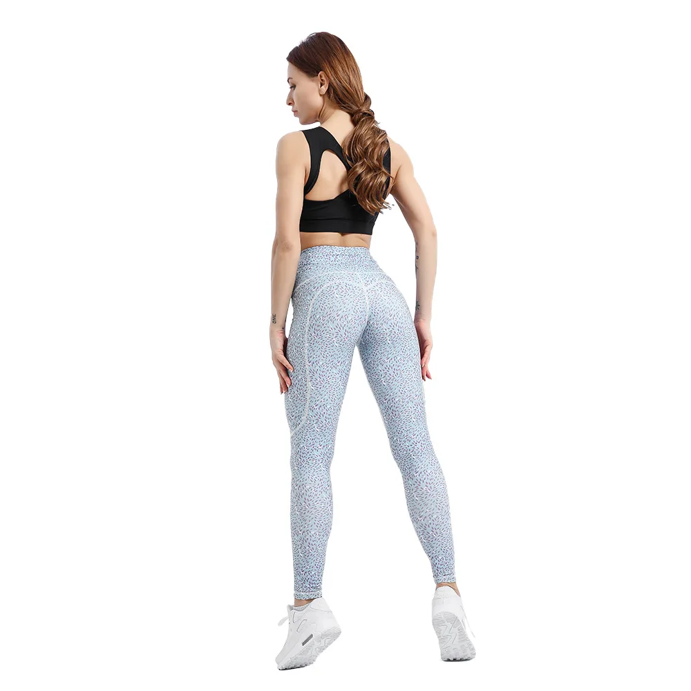 Женские спортивные Леггинсы для йоги с принтом Ван Гога штаны фитнеса бега