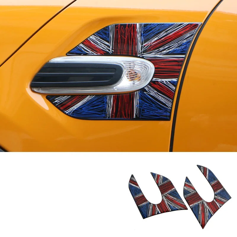 3D наклейка на боковую пластину автомобиля с принтом Union Jack крыло наклейки для Mini