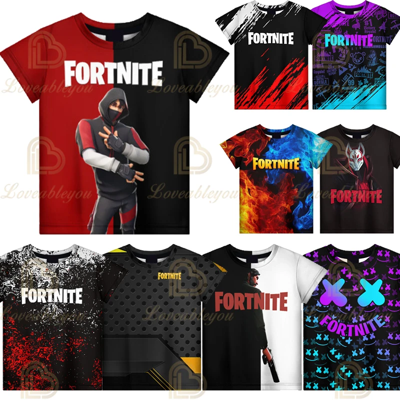 

Women Tee Shirt Enfant Cotton T Shirt Boy Summer Costume Boys T-shirt Game Graphic Funny Tshirt Short Tops Kids Birthday Gift