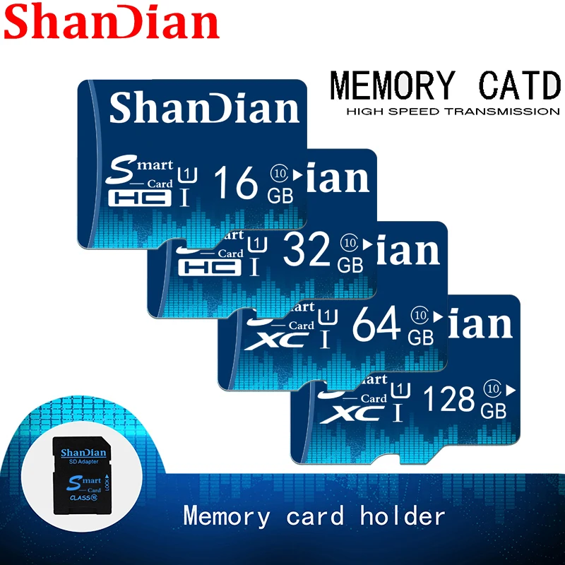 SHANDIAN умная SD-карта 32 Гб TF USB флэш-карта памяти для телефона и камеры карта Smartsd SD