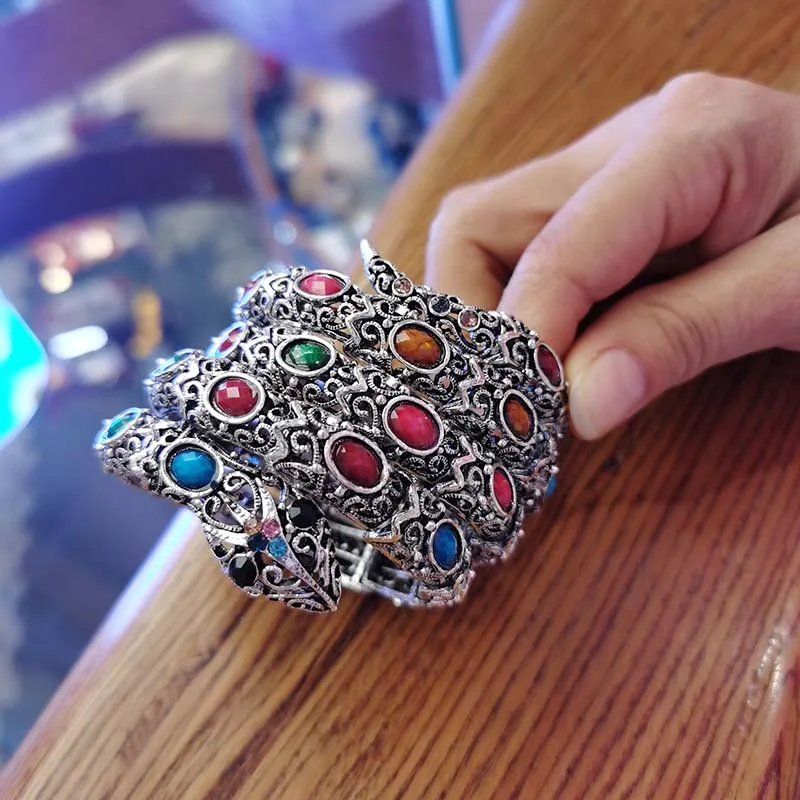 Винтажные Панк Стразы в виде животных хип-хоп кристалл змея браслеты и Ретро Змея