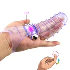 Прозрачная накладка на палец для женского массажа точки G, клитора, оргазма