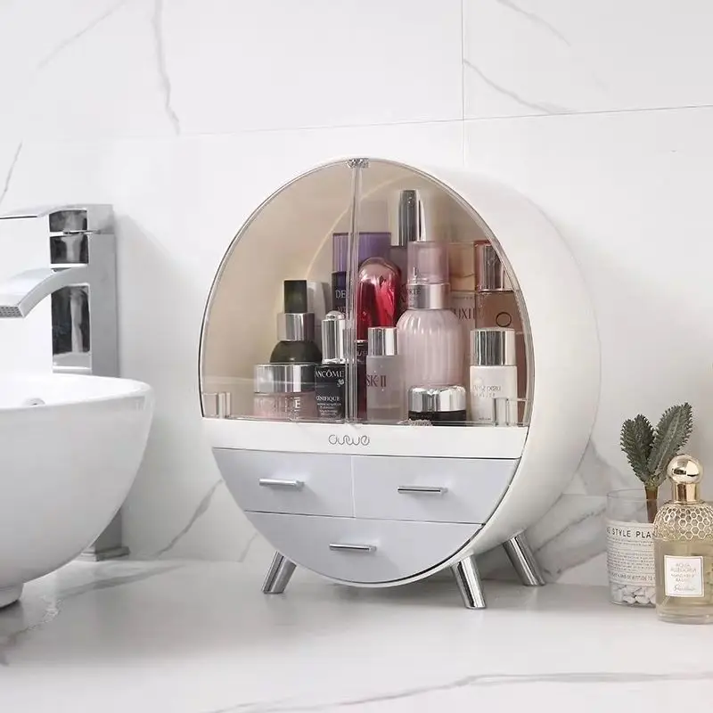 Женская коробка для хранения косметики ванной новый органайзер макияжа