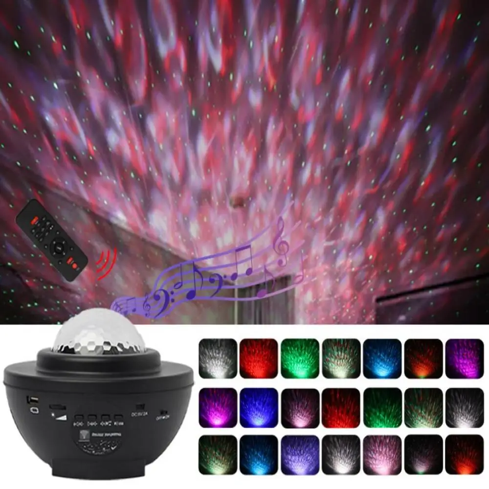 

Star projection lamp USB music red and green laser star water pattern light atmosphere lamp home decroation