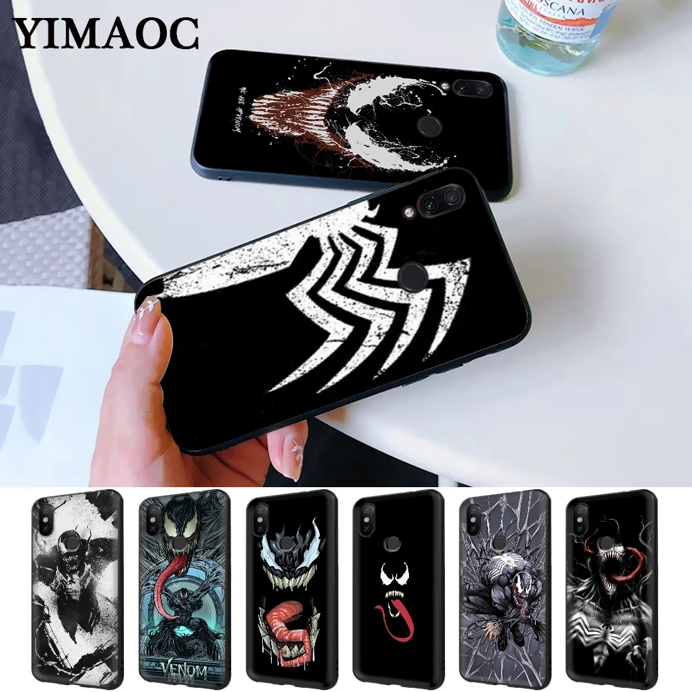 Venom Marvel в продаже роскошный классный силиконовый случай для Redmi Примечание 4X5 Pro 6 5A