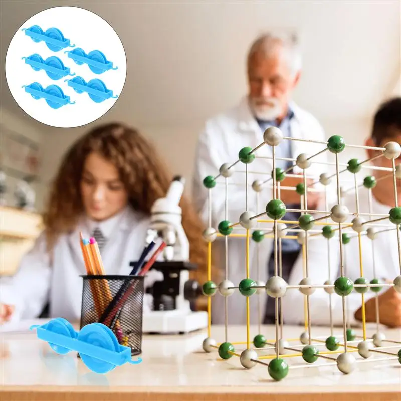 

5pcs Plastic Double Pulley Physics Experiments Pulley Equipment School Supplies