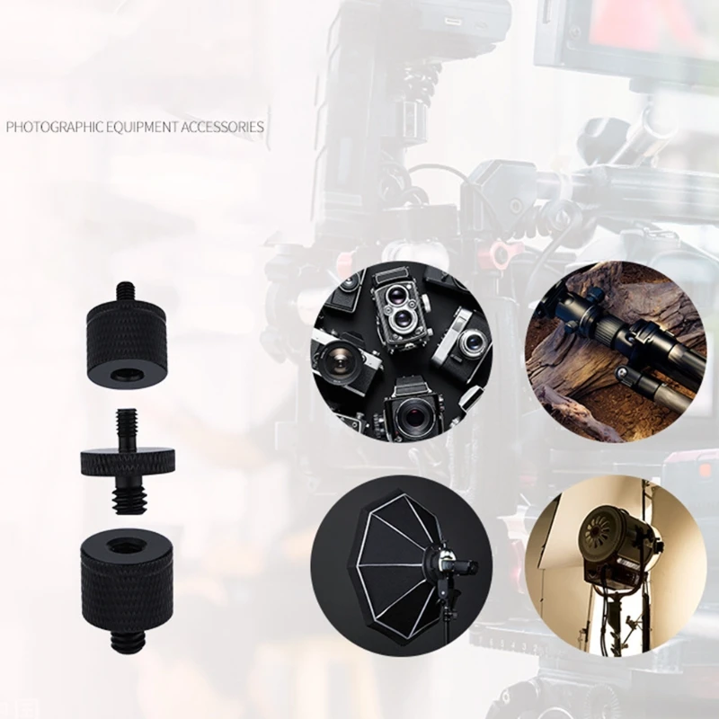 

2pcs 1/4"-20 Male to M4 M5 M6 M8 M10 Male Threaded Screws Tripod Converter Screw