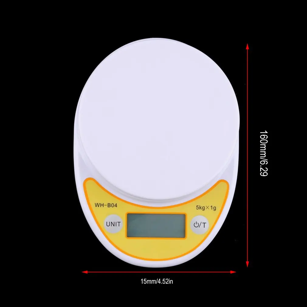 

5kg/1g Portable Digital Scale LED Electronic Scales Postal Food Measuring Weight Kitchen LED Electronic Scales