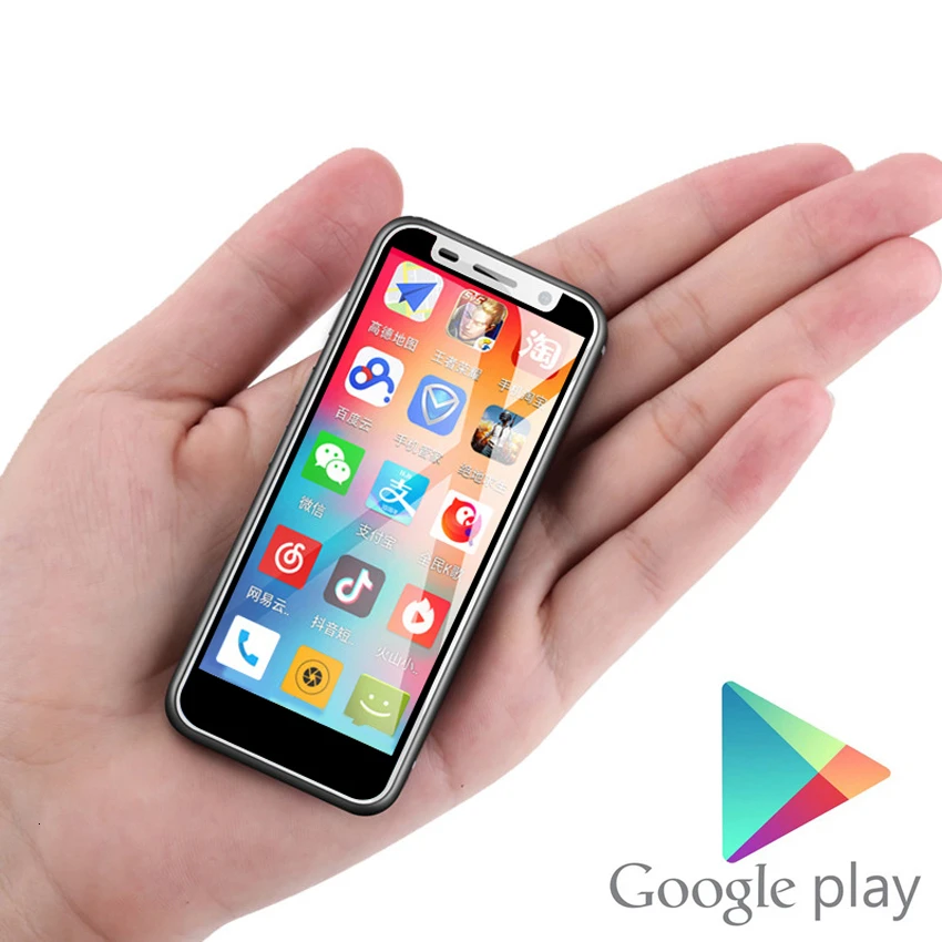 Мини смартфон Google Play 4G 3 4 дюйма Android 8 1 сканер отпечатка пальца две SIM карты