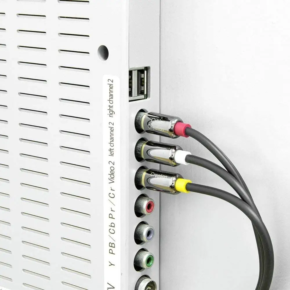 3 RCA кабеля Duble 3RCA композитный видео аудио A/V AV Y образный сплиттер кабель