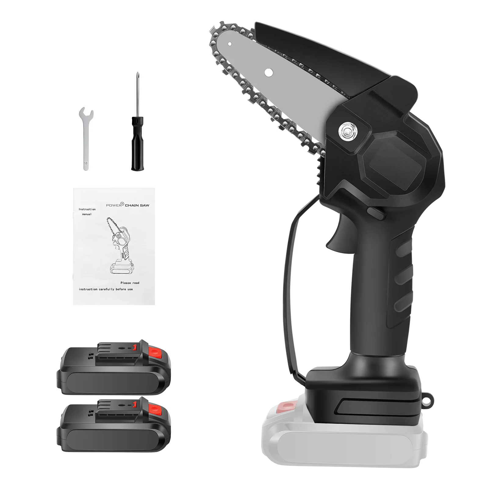 

Portable Electric Pruning Saw Mini Electric Chain Saw Professional Cordless Electric Pruning Shears With 2 Lithium Batteries