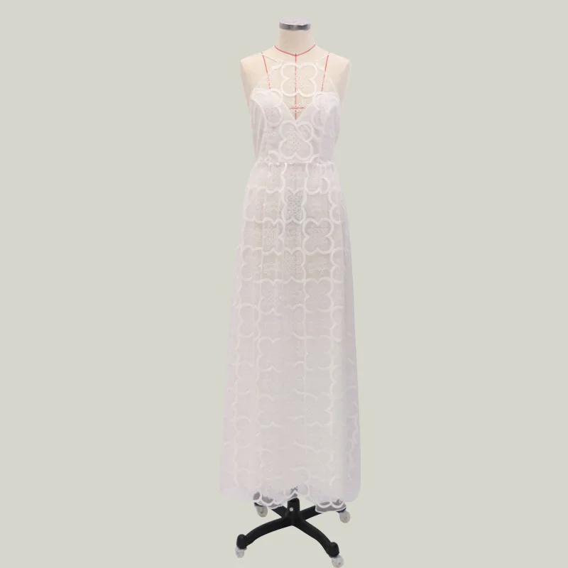 Длинное платье для свадебной вечеринки женские белые кружевные вечерние платья