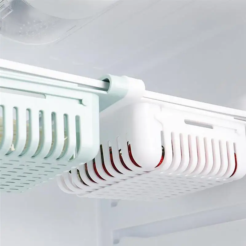 2 шт Регулируемая коробка для хранения холодильника многоцелевой выдвижной ящик