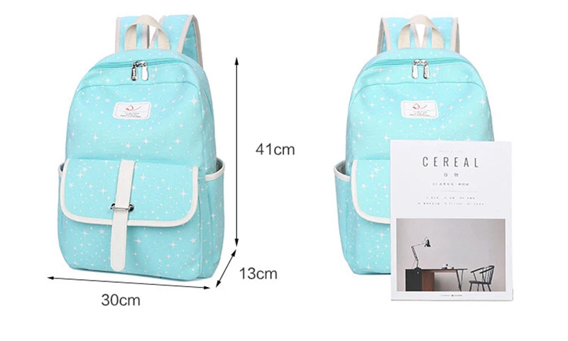 

Preppy Style Fashion Women School Bag Canvas Travel Backpack For Girls Teenagers Stylish Laptop Bag Rucksack girl schoolbag
