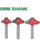 Фреза ЧПУ из карбида вольфрама с хвостовиком 6 мм, насадка для деревообработки, открытые концевые фрезы для резьбы, 1 шт.