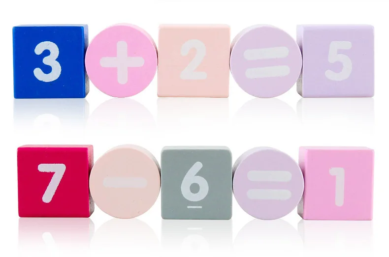 50 шт./компл. деревянные блоки детские развивающие игрушки Форма номер цвета