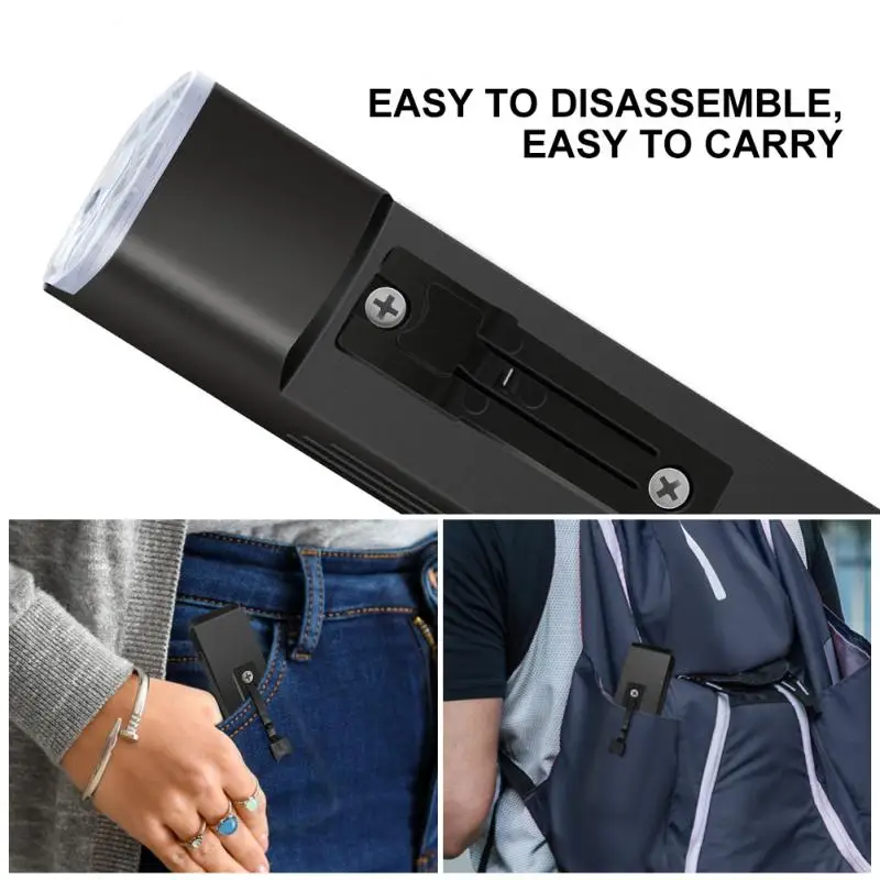 Персики 4800 мАч Велосипедный передний фонарь из алюминиевого сплава 1000 люмен Высокая яркость света Ультралегкий фонарик включен.