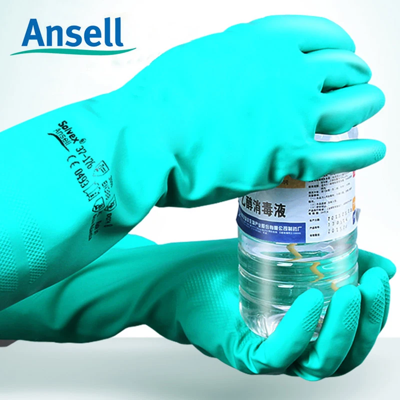 Рабочие перчатки Ansell с химическим сопротивлением водонепроницаемые