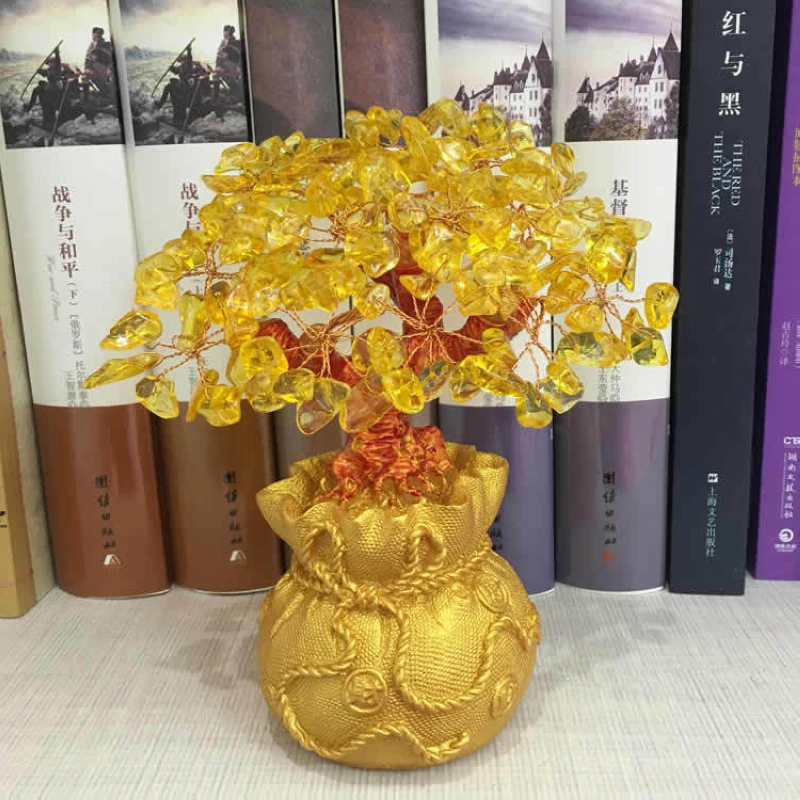 Lucky Tree Wealth Yellow Crystal Tree Natural Lucky Tree Money Tree Ornaments Bonsai Style Wealth Luck Feng Shui Ornaments julian dawson wealth wisdom how ordinary australians can create extraordinary wealth