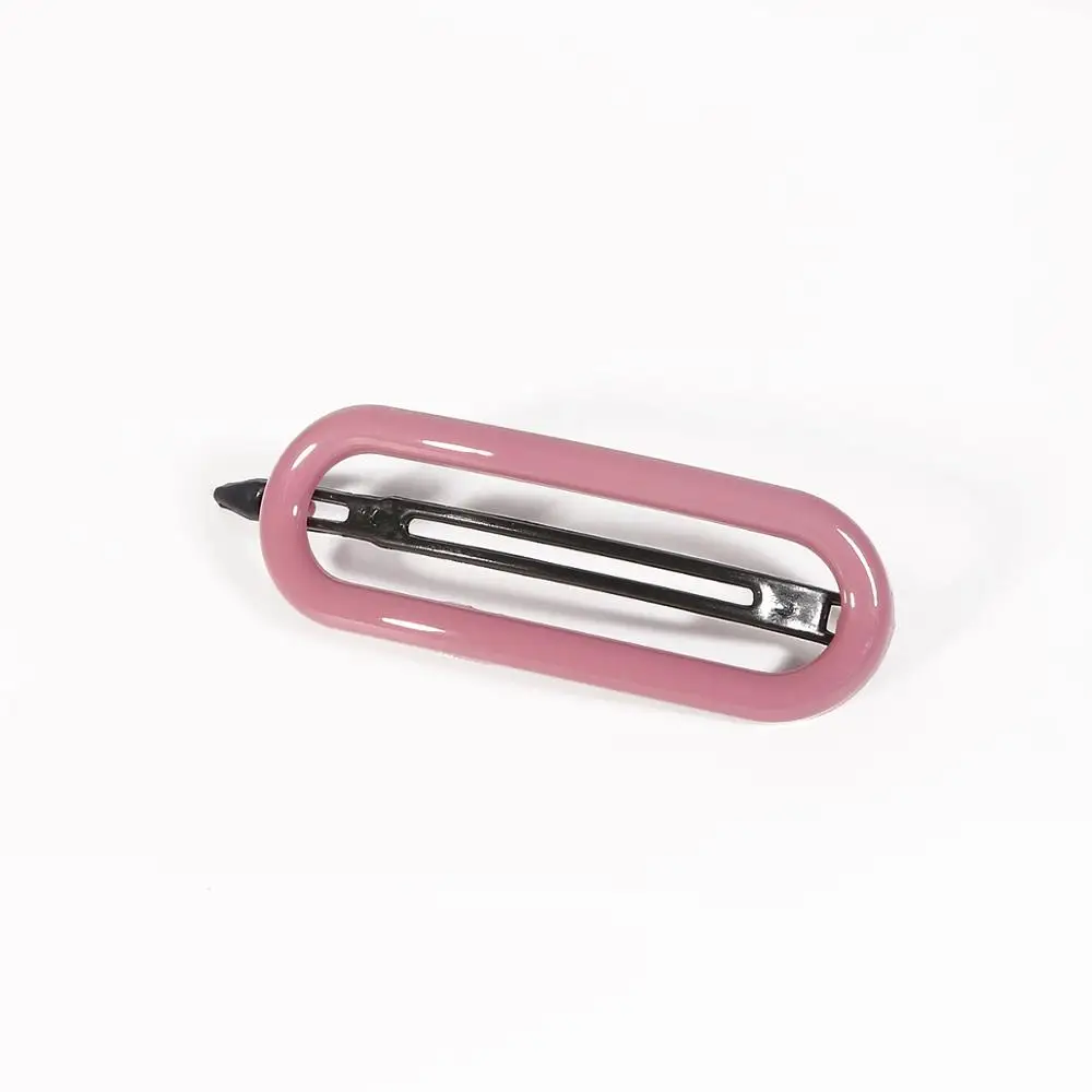Dark Pink 1 шт. 8 см модные женские заколки для волос BB заколки для волос металлические заколки для волос держатель инструменты для укладки аксессуары для повседневной жизни - Цвет: Dark Pink
