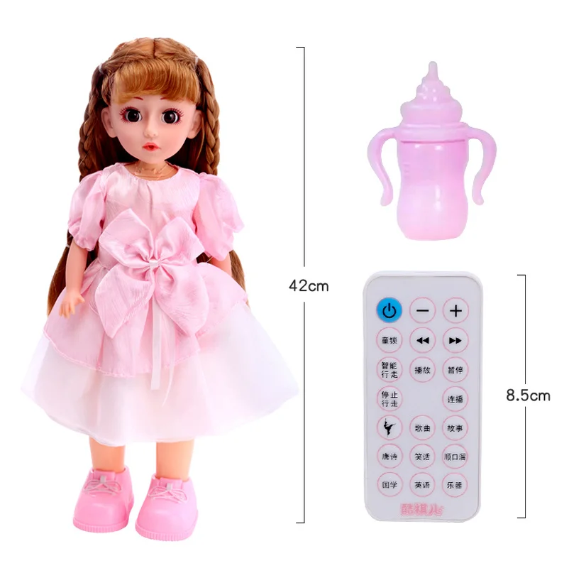 

43cm Large Talking Intelligence Dolly Girl Suit Princess Toys Early Childhood Education Interest Cultivation A Birthday Present