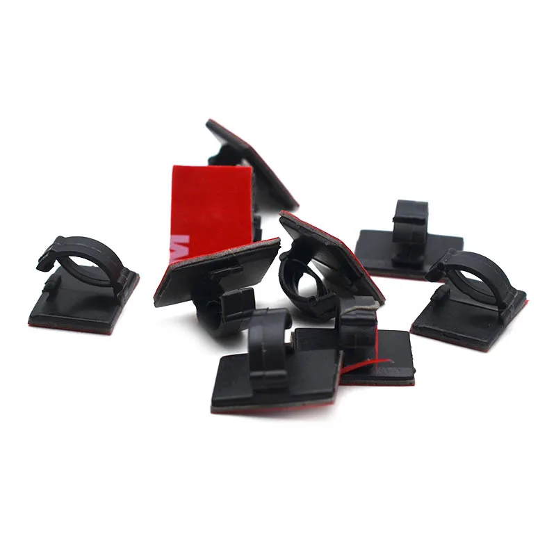 100 шт. Пластик провода галстук бабочка прямоугольник кабель крепление зажим