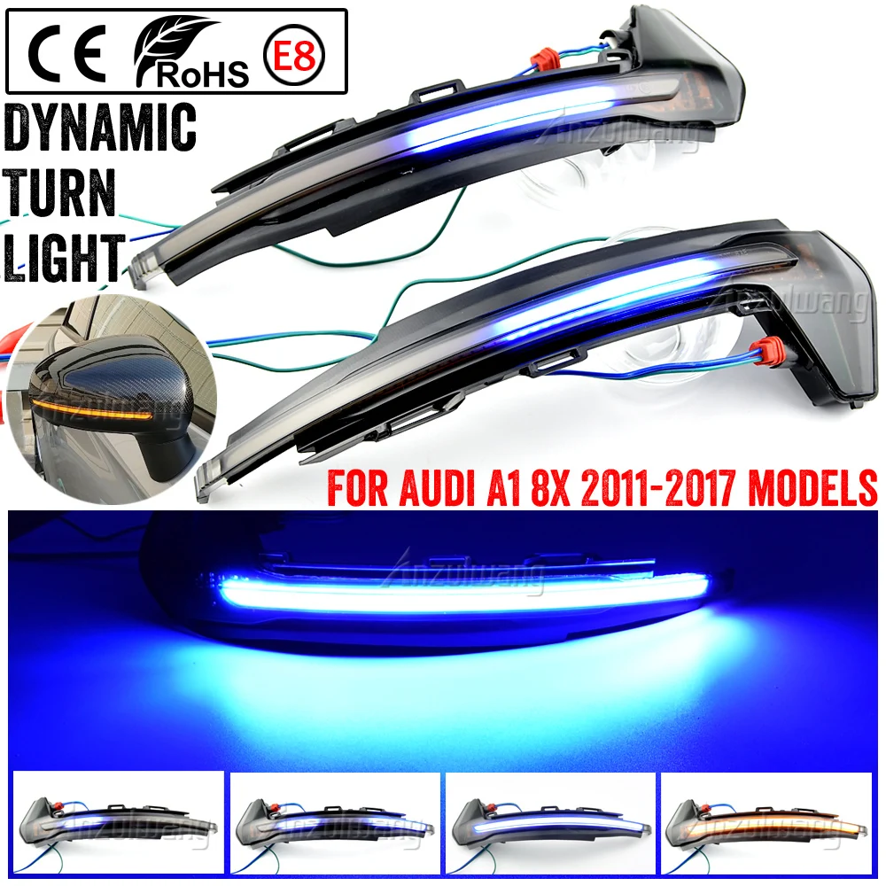 

LED Dynamic Turn Signal Blinker Flowing Water Blinker Flashing Light For Audi A1 8X 2011 2012 2013 2014 2015 2016 2017