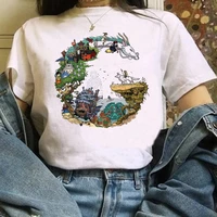 harajuku t shirt women studio ghibli totoro miyazaki ullzang graphic t shirt funny cartoon tshirt female top tee