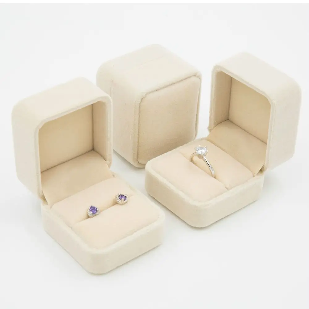 Складной чехол для обручального ожерелья серег вельветовый Держатель ювелирных