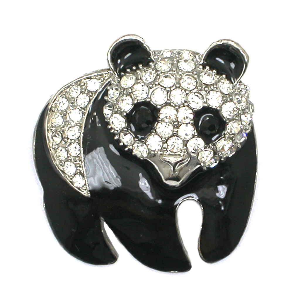 

Fashion Brooches pin enamel Panda Rhinestone Carystal party Costume coat Brooch Pins jewelry Gifts