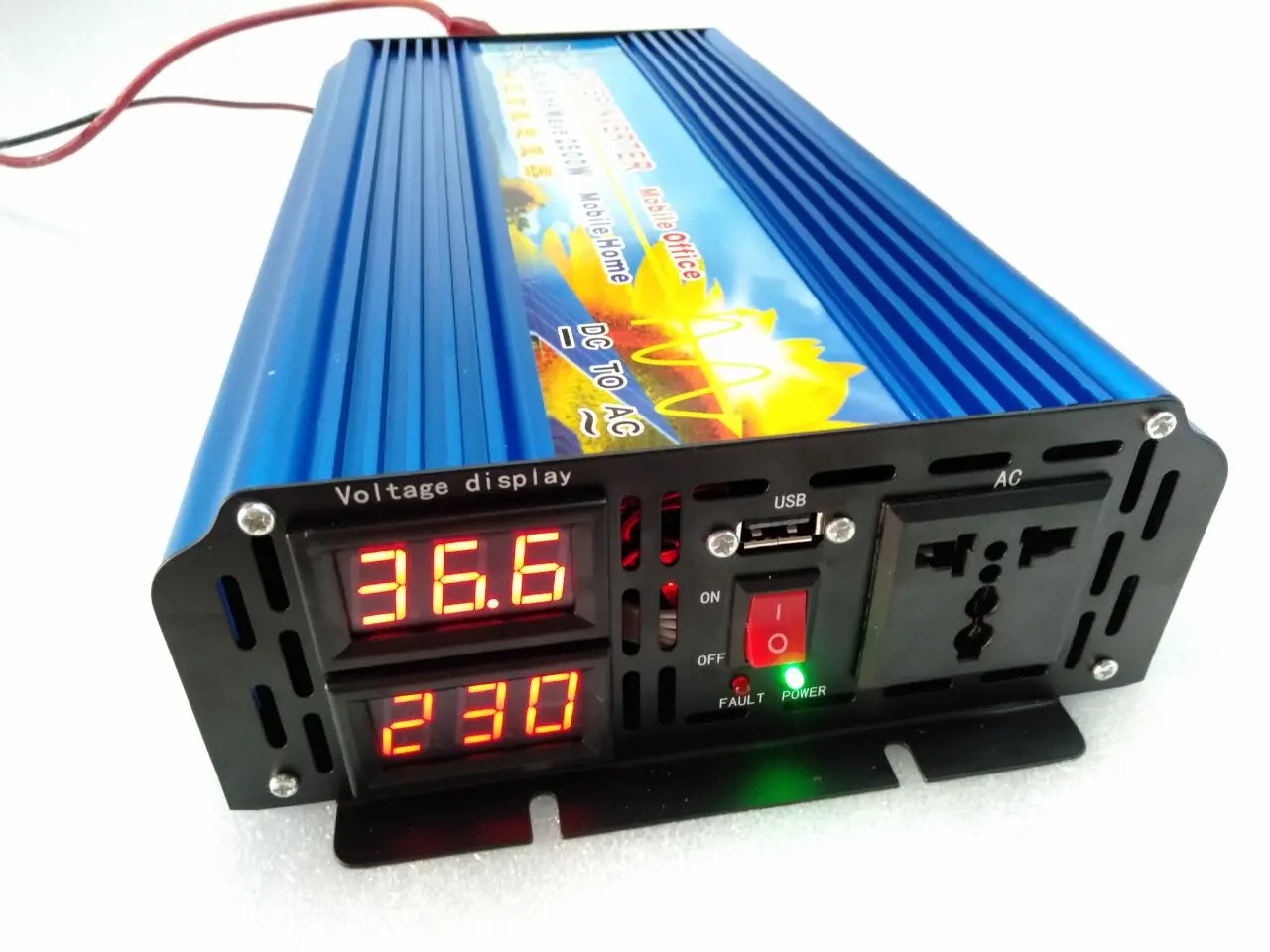 Инвертор немодулированного синусоидального сигнала 2500 Вт 12 В/24 В/36 В/48 В/60 в/72 В