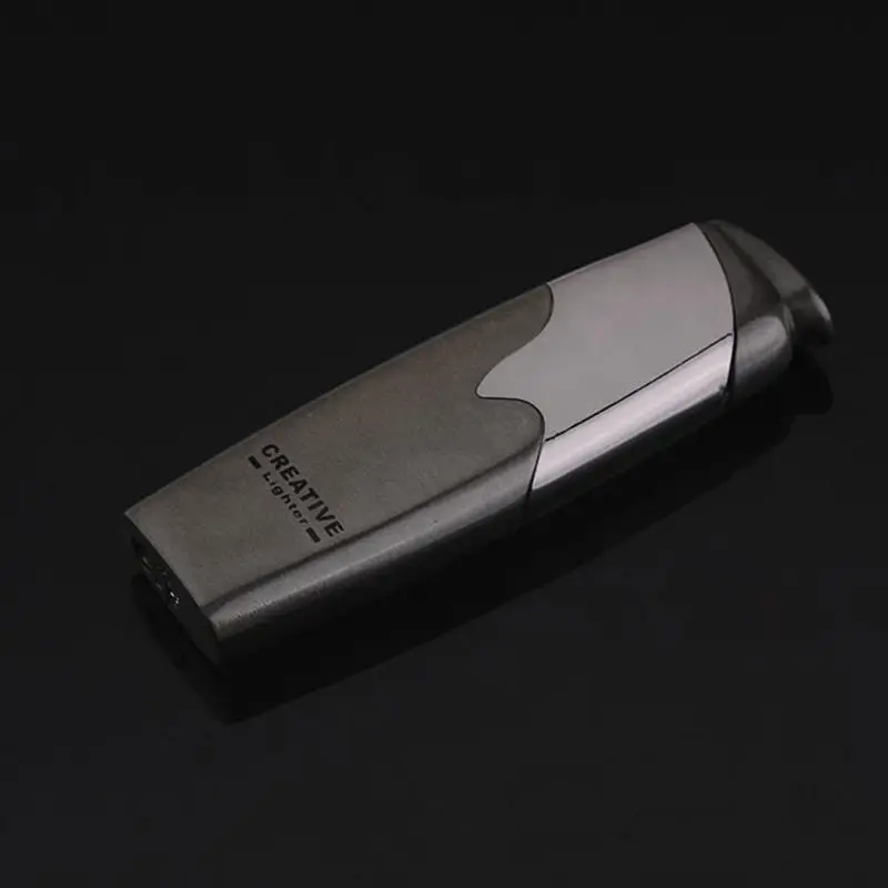 Ветрозащитная газовая легкие металлические зажигалки креативная портативная