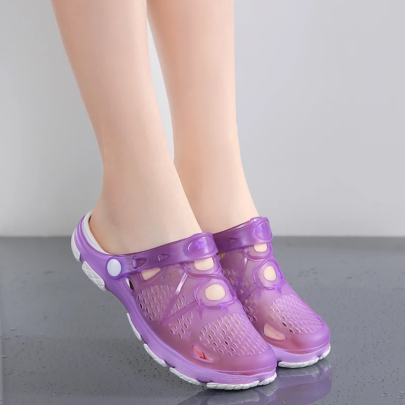 2020 Синие сабо женские сандалии обувь EVA Легкие унисекс Красочные уличные летние