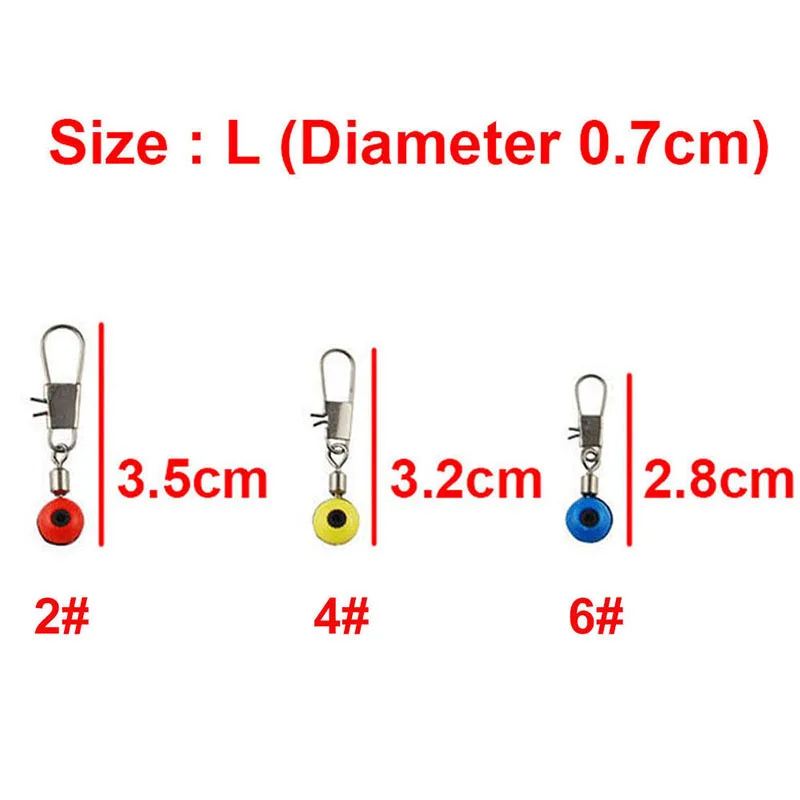 

100Pcs /box Fishing Swivel Snap Plastic Hard Swivel With Interlock Snap Uk