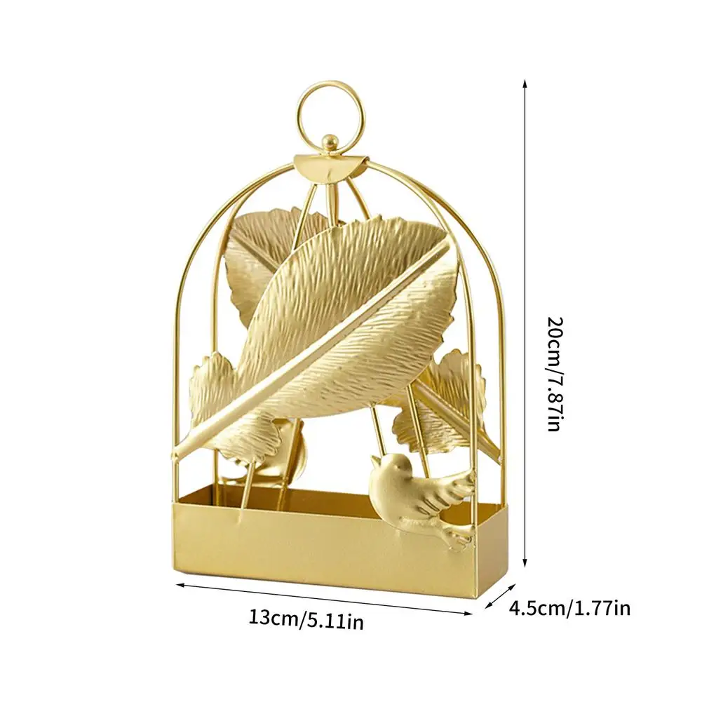 

Birdcage Mosquito coil incense holder living room desktop decoration fireproof incense holder bird leaf iron Ornaments ash box