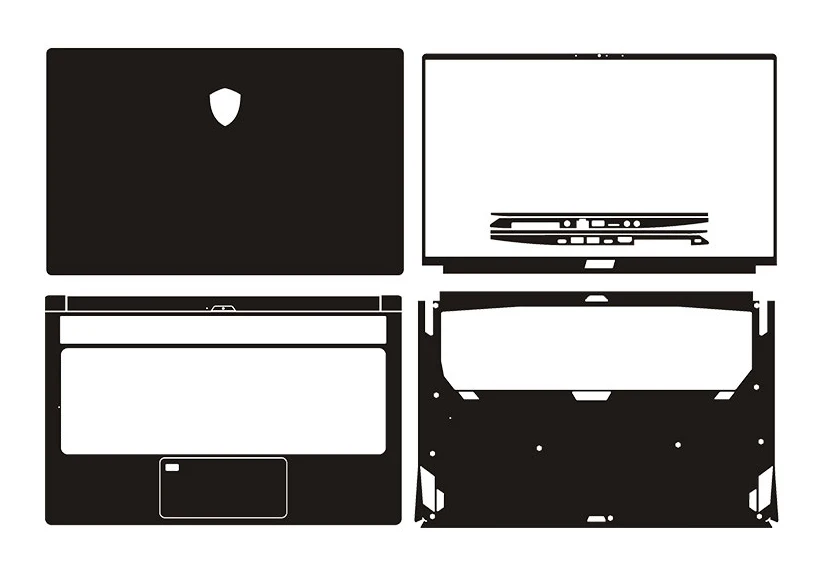 Наклейка для ноутбука наклейки из углеродного волокна защитная крышка MSI P75 17 3