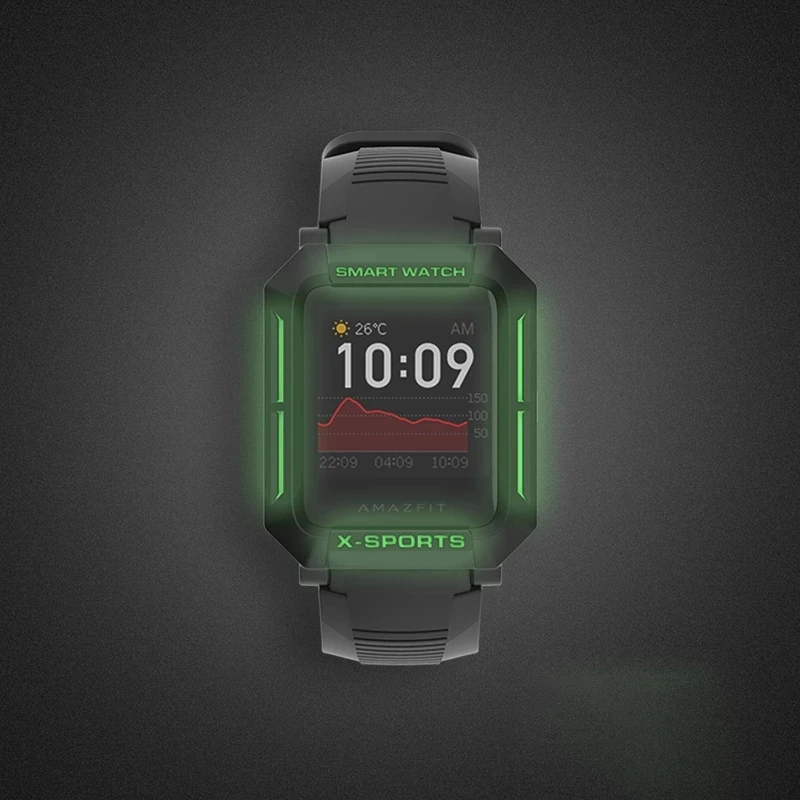Чехол SIKAI для Amazfit Bip U/Bip U Pro ТПУ защитный чехол экрана ремешок браслет зарядное