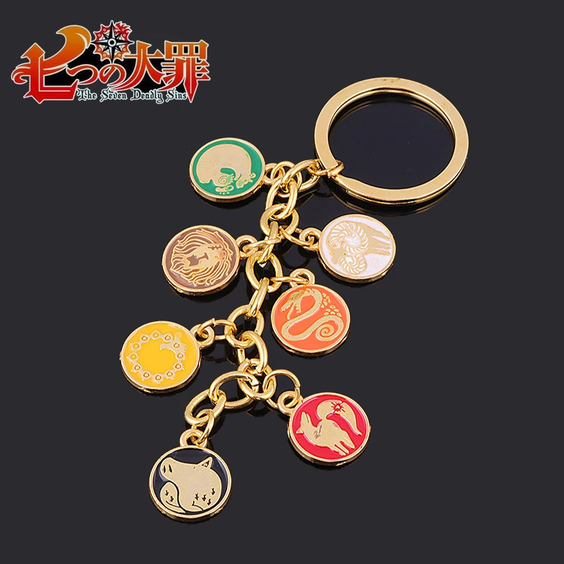 Игрушечные брелки с татуировкой Семь смертных грехов брелок Nanatsu no Taizai дракон