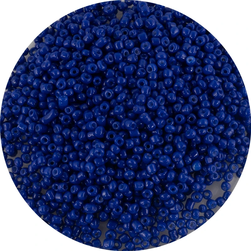 Оптовая продажа темно синие 2 мм бусины для браслетов сережек ожерелий