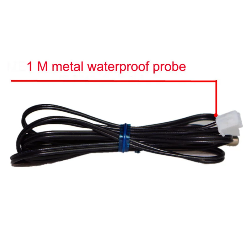 0.56 Inch Red+Blue Dual Display Digital LED Thermometer Temperature Meter Waterproof Metal Probe Sensor Module -20~100 Celsius |