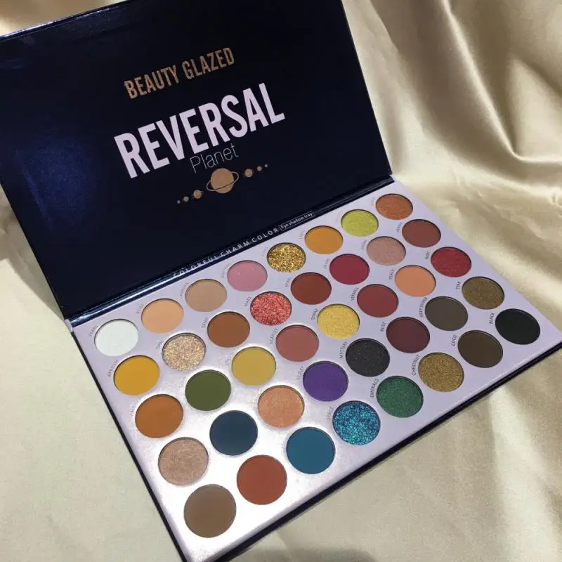 Beauty Glazed 40 цветов планета для теней век с разворотным пигментом палитра Дымчатых